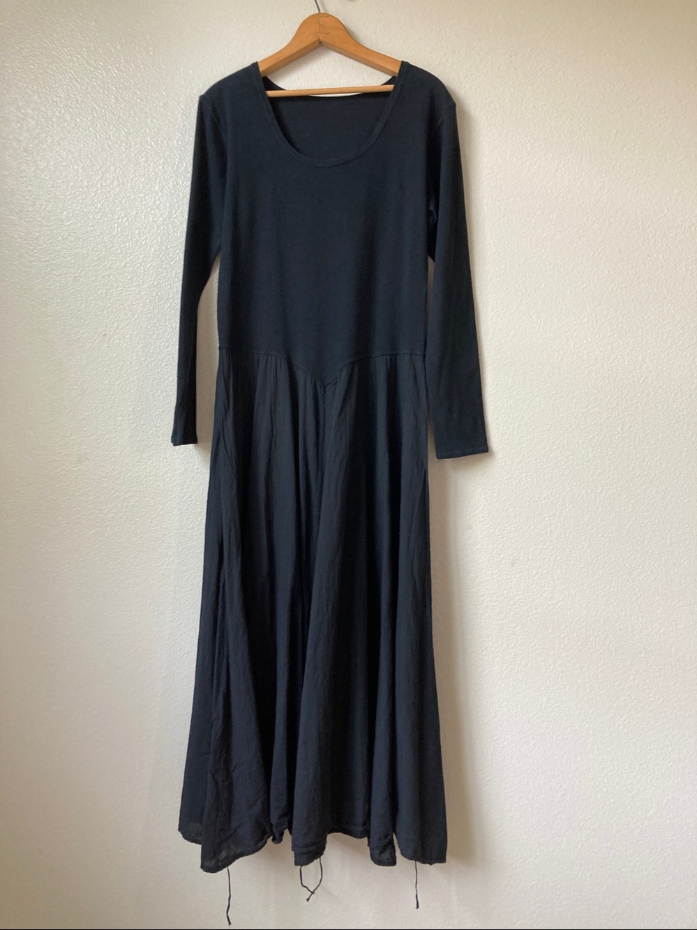 Luna Luz Dart & Tie Avant Garde Minimalist Dress Origami Bubble Midi sz L - Picture 7 of 14